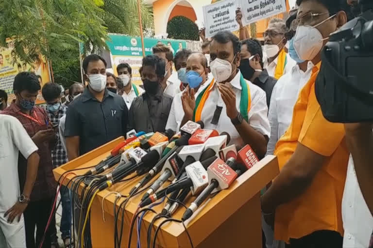 chennai news  chennai latest news  protest  l murugan protest against government for opening tasmac  bjp leader l murugan  எல்.முருகன் போராட்டம்  மதுக்கடை  சென்னை செய்திகள்  ஊரடங்கு தளர்வுகள்