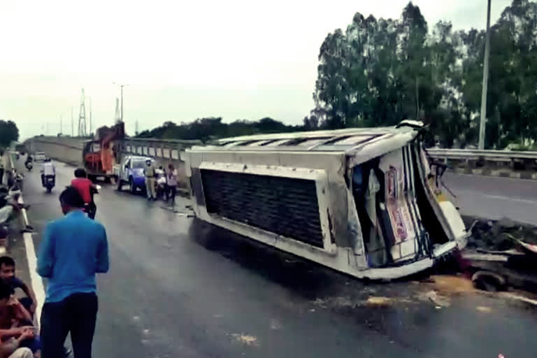 bus accident national highway kurukshetra