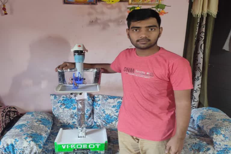 Mandya student discovered the Robot which helps to medical staff