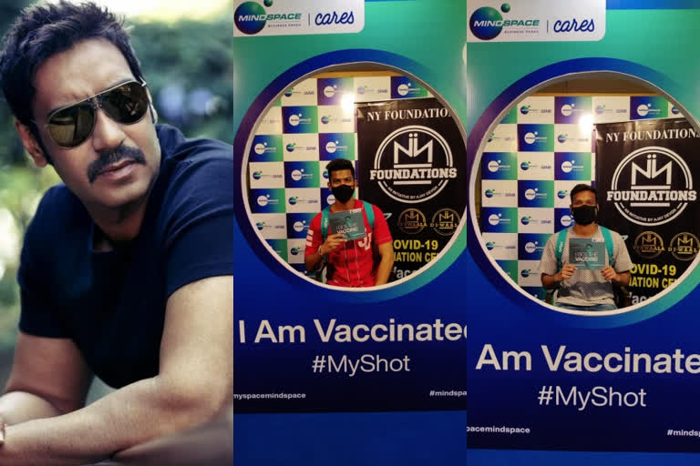 Ajay Devgn organises mass vaccination camp in Mumbai  മുംബൈയില്‍ വാക്‌സിനേഷന്‍ ക്യാമ്പ് സംഘടിപ്പിച്ച് അജയ്‌ ദേവ്‌ഗണ്‍  Ajay Devgn organises mass vaccination camp  Ajay Devgn related news  Ajay Devgn upcoming projects  അജയ്‌ ദേവ്‌ഗണ്‍  അജയ്‌ ദേവ്‌ഗണ്‍ വാക്‌സിനേഷന്‍ ക്യാമ്പ്  അജയ്‌ ദേവ്‌ഗണ്‍ സിനിമകള്‍  അജയ്‌ ദേവ്‌ഗണ്‍ വാര്‍ത്തകള്‍