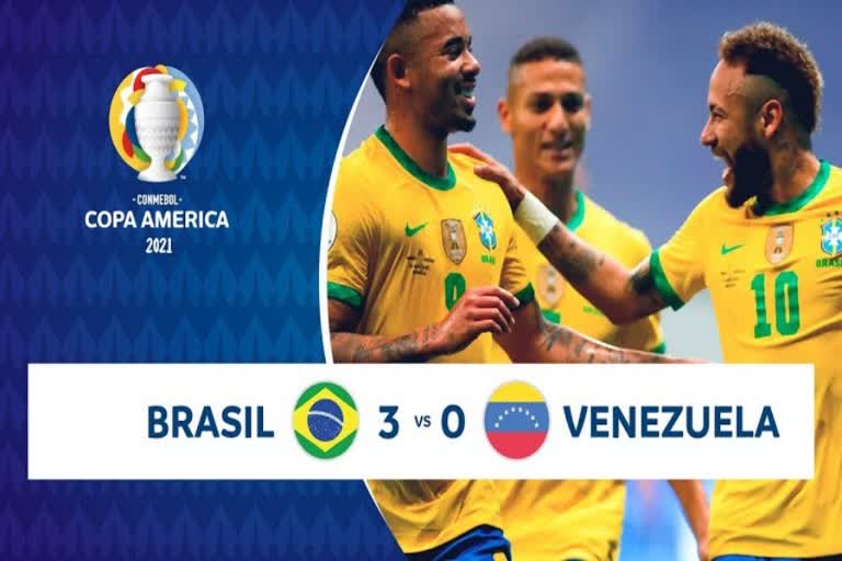 copa america  copa america 2021  brazil vs venezuela  copa america first match result  കോപ്പ അമേരിക്ക  കോപ്പ അമേരിക്ക 2021  കോപ്പ അമേരിക്ക അദ്യ മത്സരം  ബ്രസീലിന് ജയം