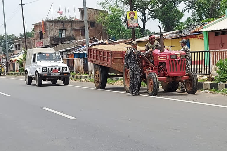 illegal sand business in dumka