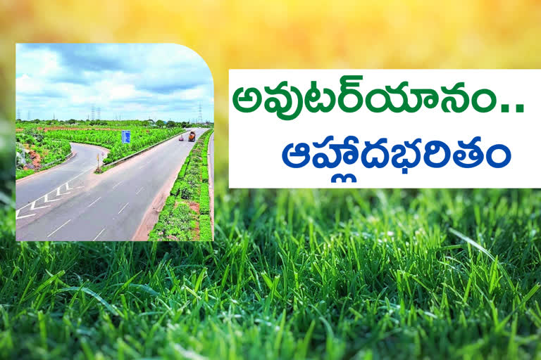 orr filled with greenery in 11 months in hyderabad