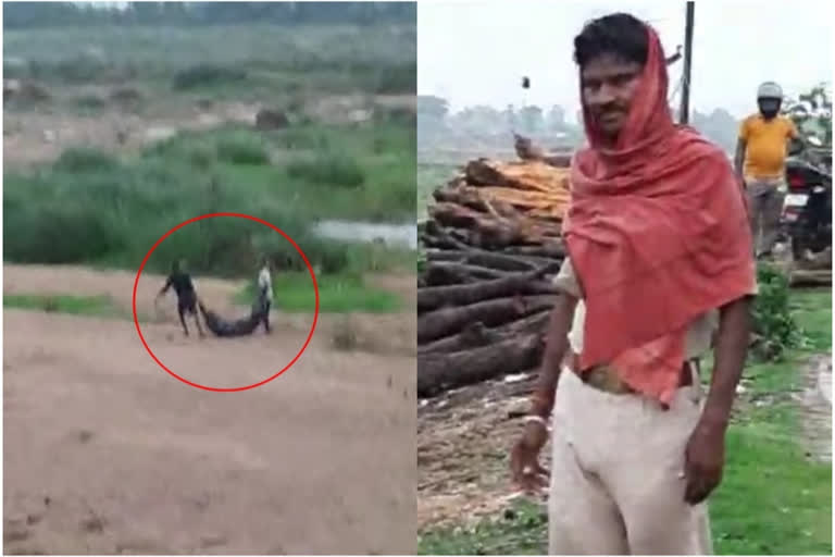 Shocking video shows unclaimed body being thrown into river