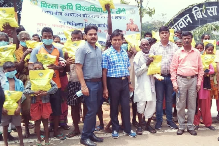 bau launches birsa seed coverage program in ulihatu ranchi