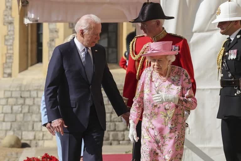 Biden says 'very gracious' queen 'reminded me of my mother'