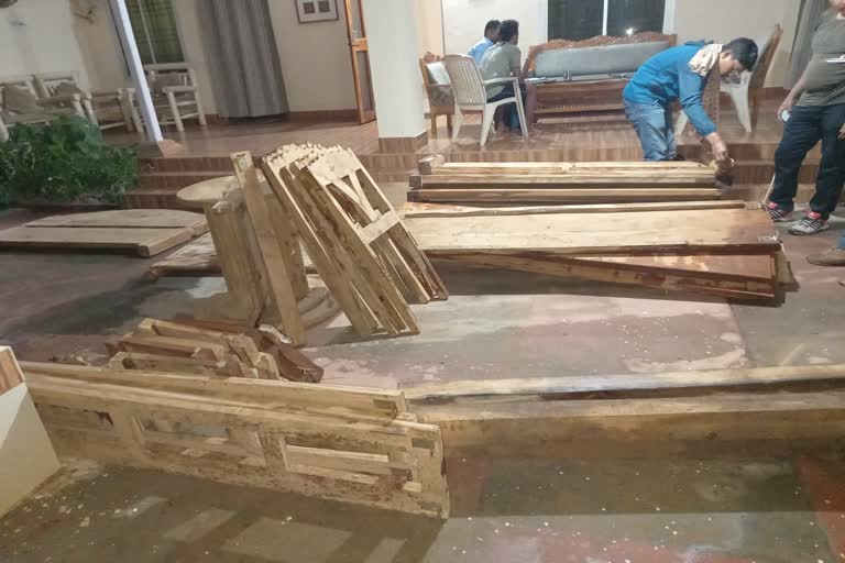 Forest Department seized teak worth two lakhs