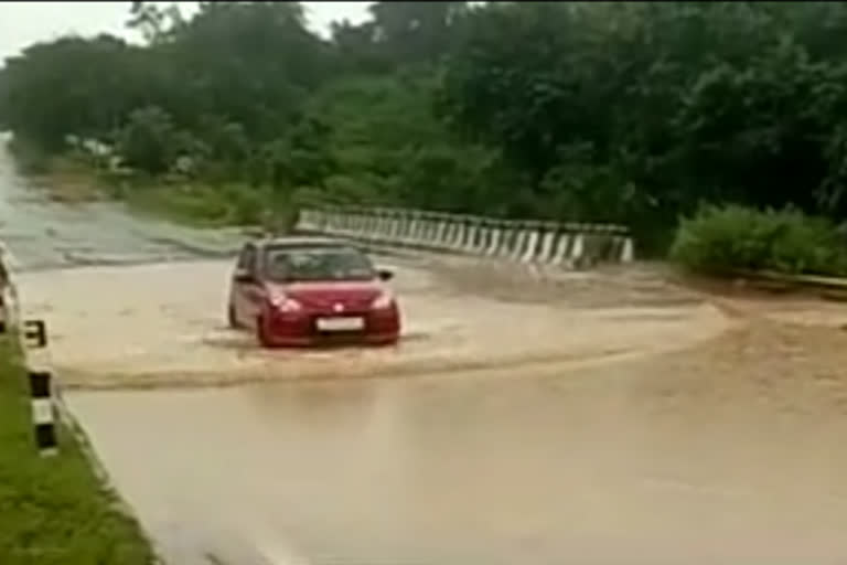 flooding on the National Highway 27