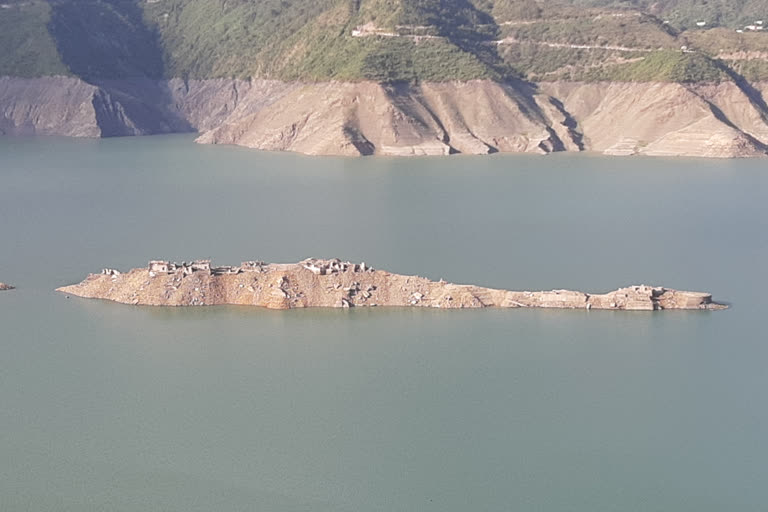 Tehri dam water level reduced