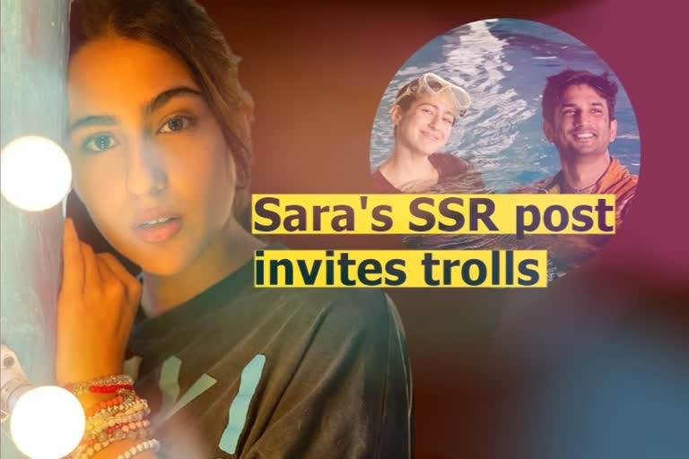 sara ali khan trolled for ssr post