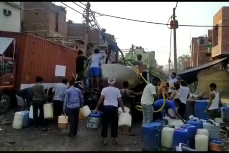 Water crises sanjay colony