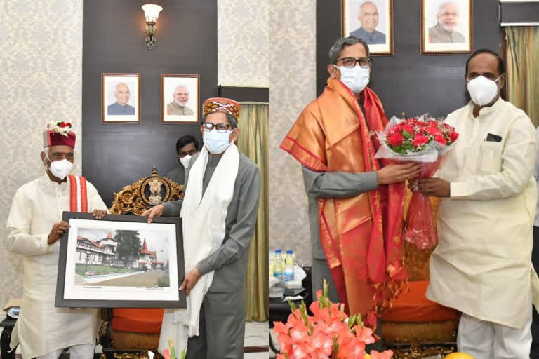 Himachal Pradesh Governor Dattatreya met CJI Justice NV Ramana