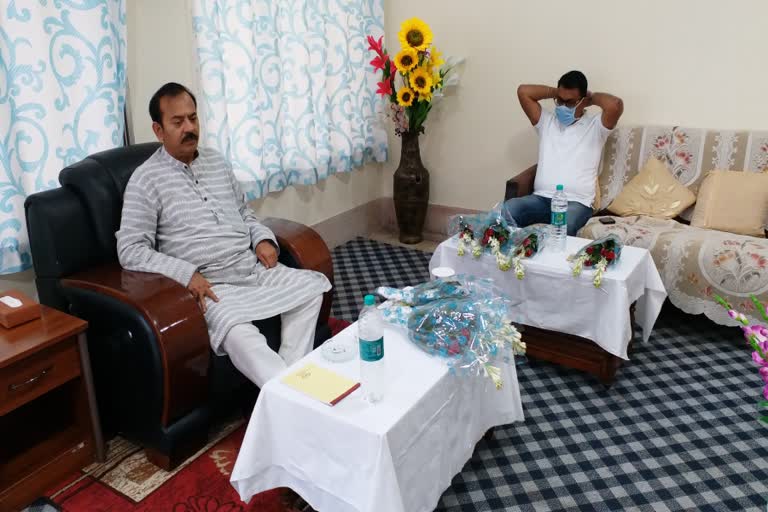 arup biswas meets goutam deb, development of siliguri being discussed