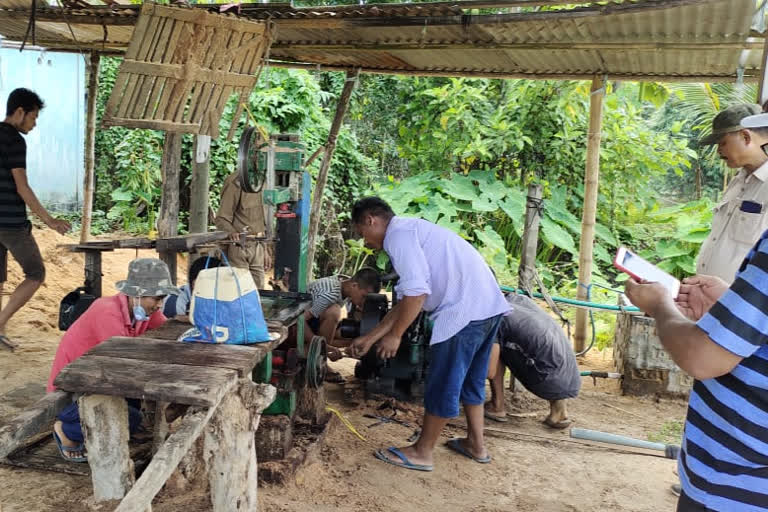 Saw mill seized at Chaygaon