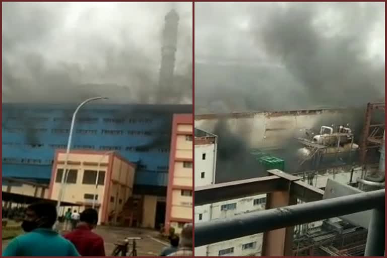 Massive fire in Amarkantak thermal power plant