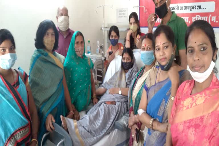 BJP workers said it is a matter of good fortune to donate blood
