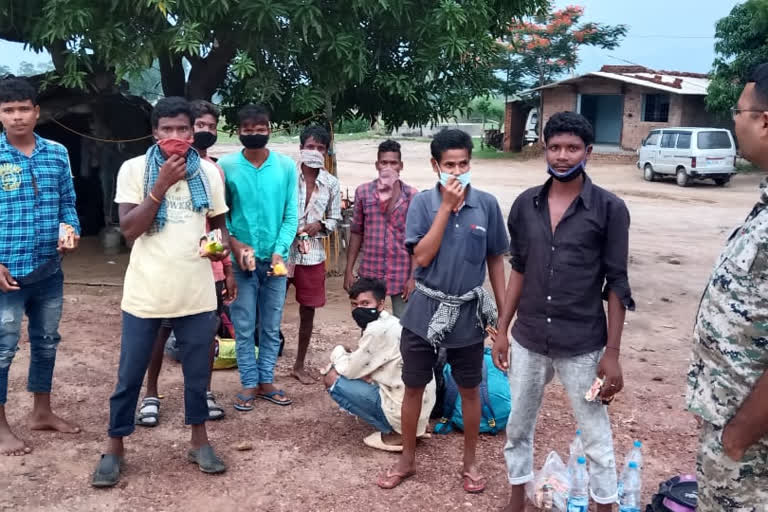 Police helped hungry, thirsty laborers