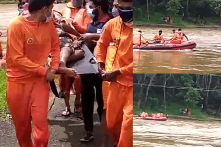 Firefighters rescue a young man  man trapped across the river with chest pain  നെഞ്ചുവേദനയുമായി പുഴയ്‌ക്കക്കരെ കുടുങ്ങി  യുവാവിന്‌ രക്ഷകരായി ഫയർ ഫോഴ്‌സ്  ഫയർ ഫോഴ്‌സ്