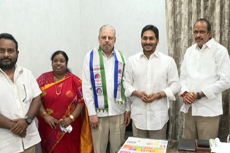 Former MLA Philip C. Tocher joined  in ysrcp