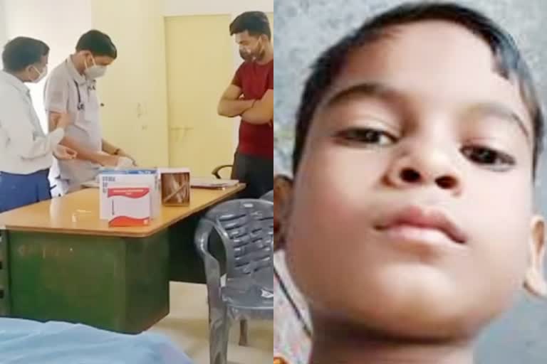 12 year old child dies  food poisoning in alwar  विषाक्त भोजन  4 लोग बीमार  12 साल के बच्चे की मौत  भिवाड़ी न्यूज  अलवर न्यूज