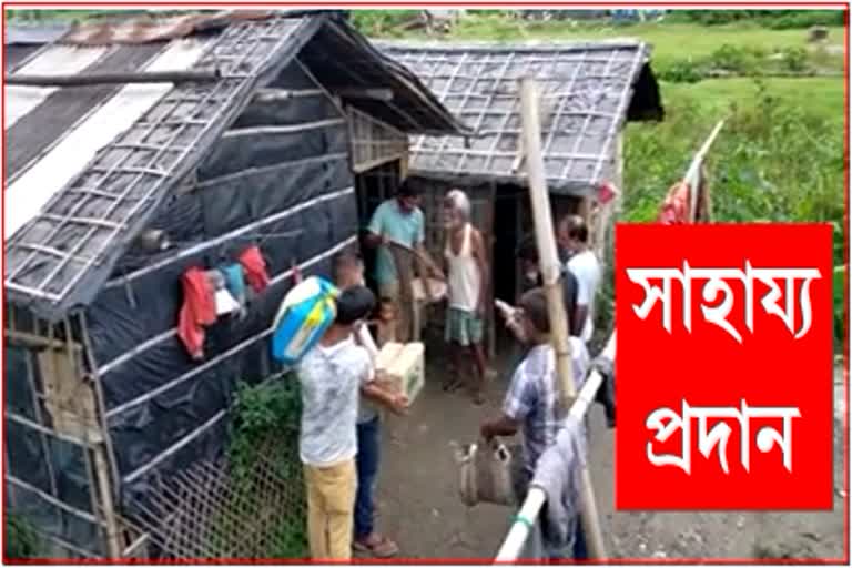 poor Family help by BJP members At Bongaigaon