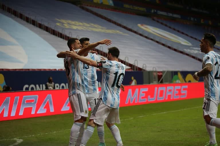 Copa america: argentina vs uruguay