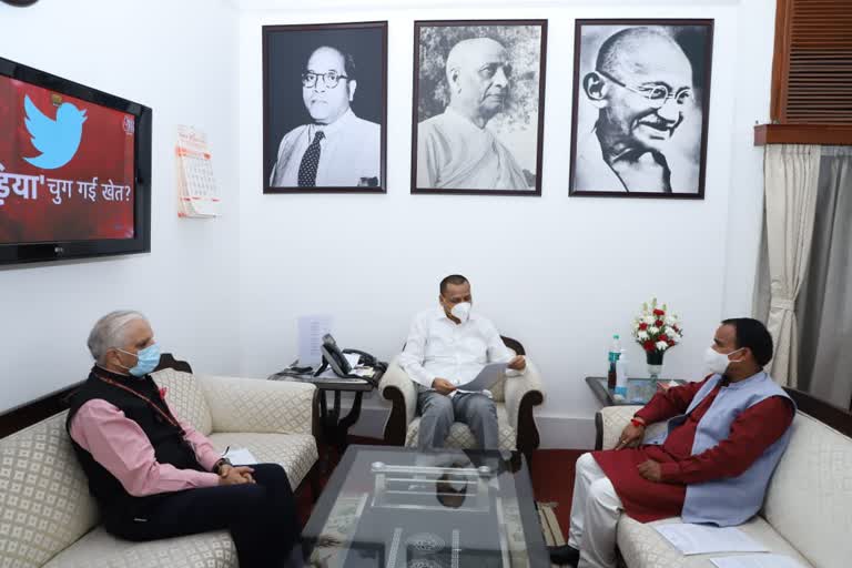 dhan-singh-rawat-met-union-minister-of-state-for-home-nityanand-rai