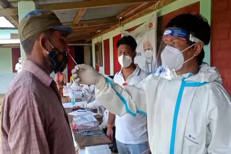 COVID-19 VACCINE PROGRAME AT ASSAM-MEGHALAYA BORDER