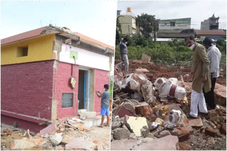Ganapathi temple Demolished