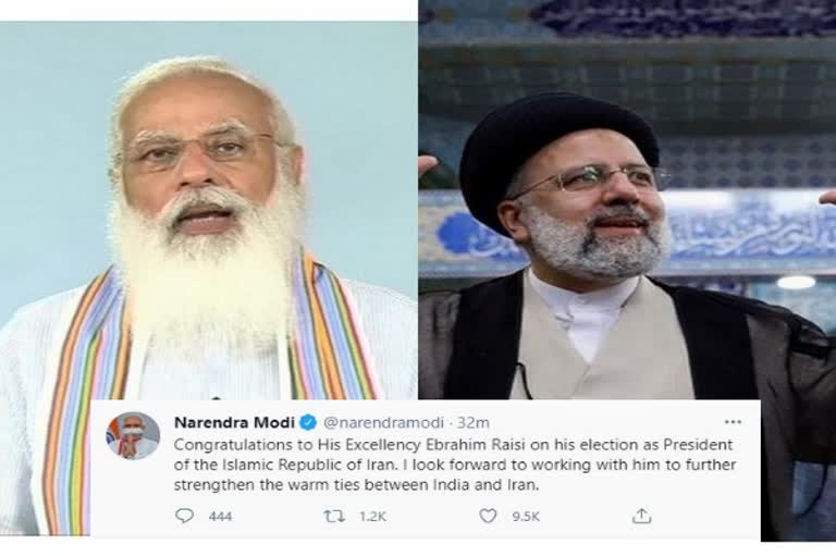 pm modi congratulate new president of iran