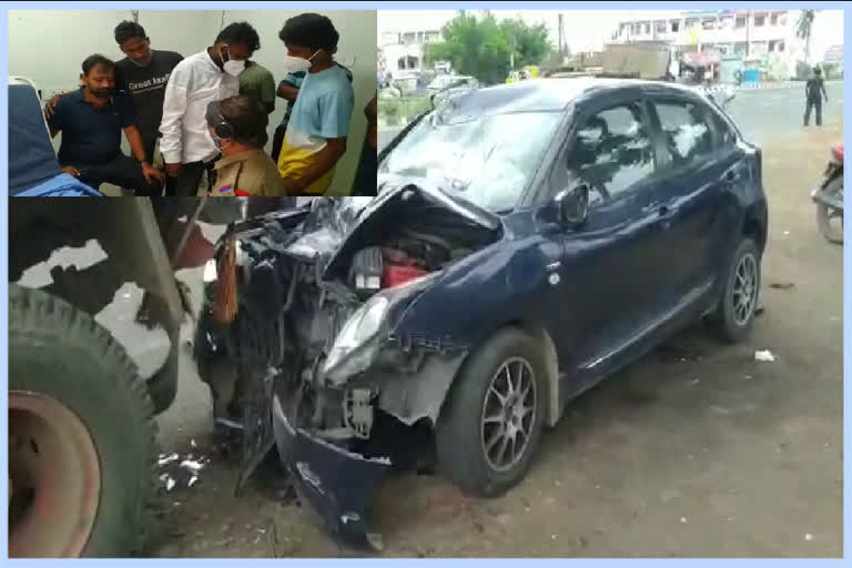 Road Accident : రహదారి ప్రమాదంలో ఒకరి మృతి.. నలుగురికి గాయాలు