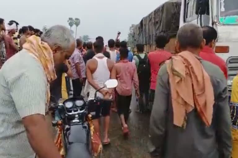 road accident in doriganj