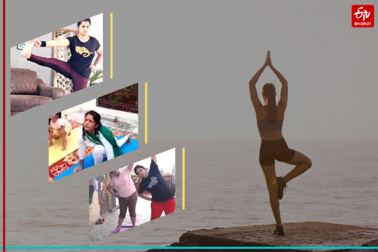 Ghaziabad women celebrate international yoga day at home