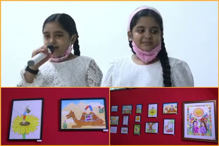 Indore twins pen book, create paintings on Yoga