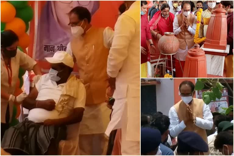 After darshan in Pitambara Peeth, CM Shivraj started the vaccination campaign from Datia