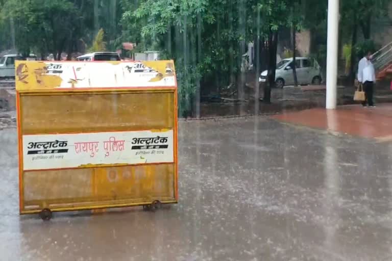 rain in raipur