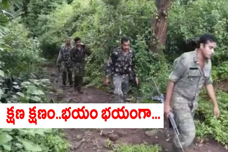 police crumbing at vishaka agency for maoists