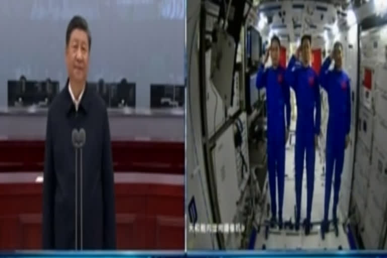 President Xi speaks to Chinese astronauts in space station; says mission an 'important milestone'