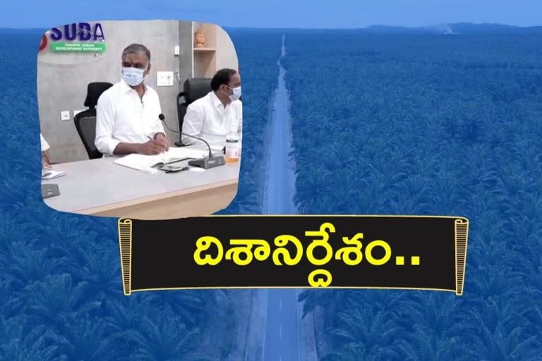 Minister Harish Rao review on cultivation of palm oil plantations in Siddipet district