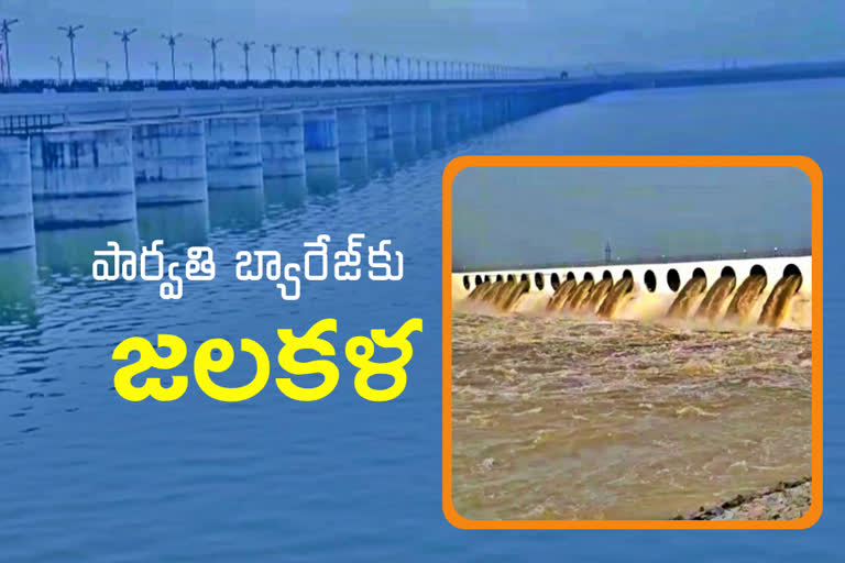 Parvati Barrage, Kaleswaram Project, Parvati Barrage at Peddapalli