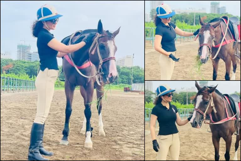 bollywood-actress-kangana-ranaut-shared-a-picture-with-a-horse