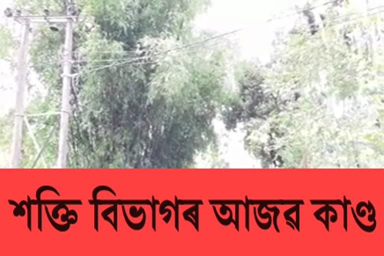 বিদ্যুৎ যোগান নধৰাকৈ বিদ্যুৎৰ বিল দিলে শক্তি বিভাগে