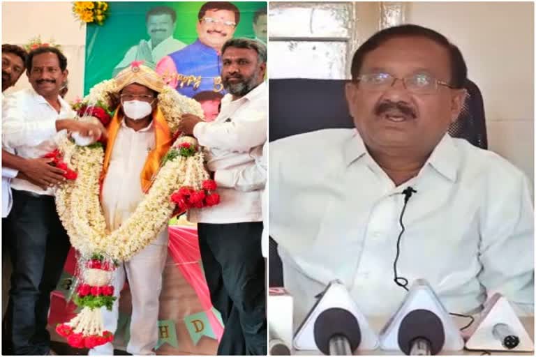 congress allegation on mla nisarga narayanaswami birthday celebration