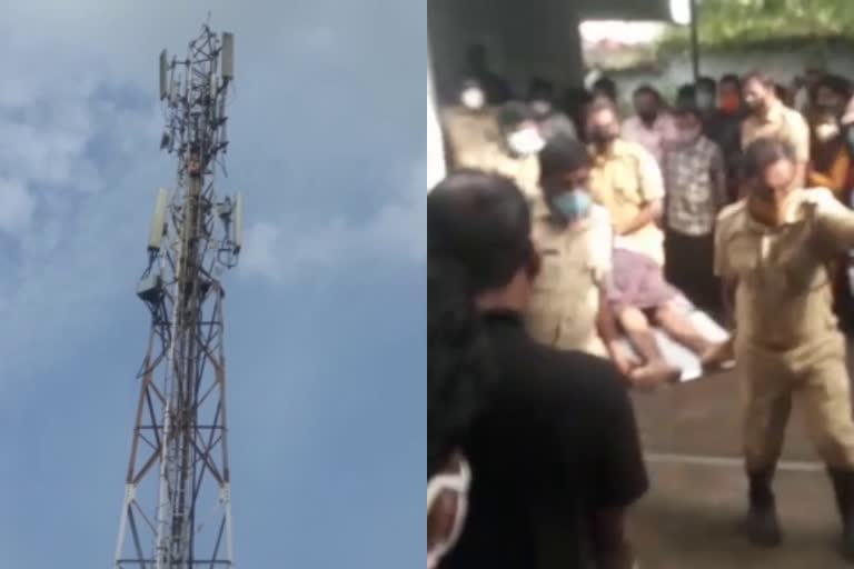 man hanged to death in alappuzha  man hanged to death in Mavelikkara  man hanged on mobile tower  മൊബൈൽ ടവറിൽ കയറി അത്മഹത്യ  മാവേലിക്കര തൂങ്ങിമരണം