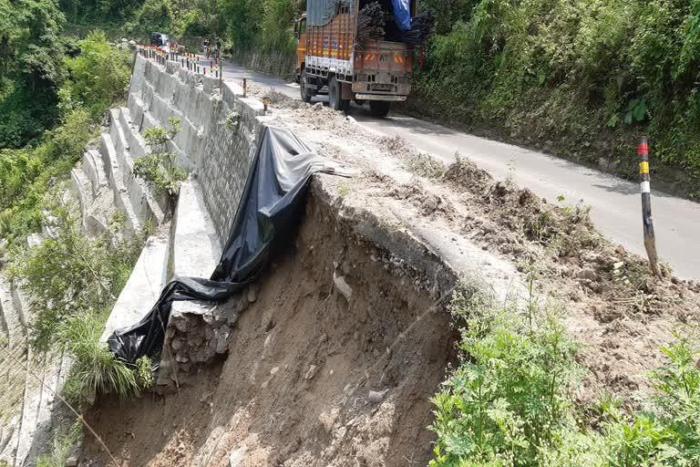 road collapsed