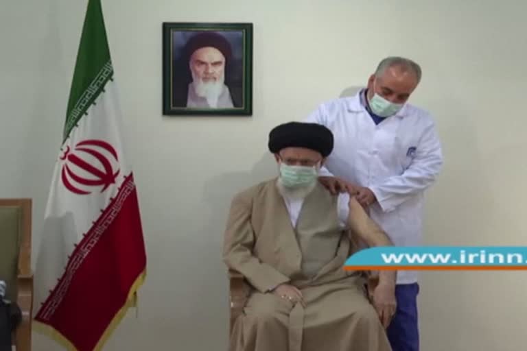 Khamenei receives Iran-made COVID vaccine