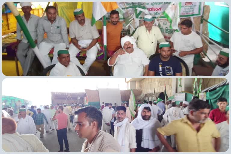 farmers tractor march reached at ghazipur border