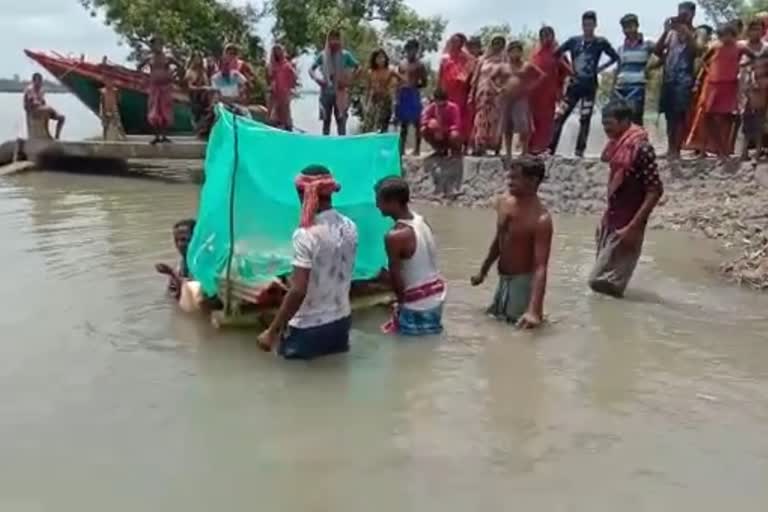 মনসামঙ্গলের পুরনাবৃত্তি গোসাবার গ্রামে