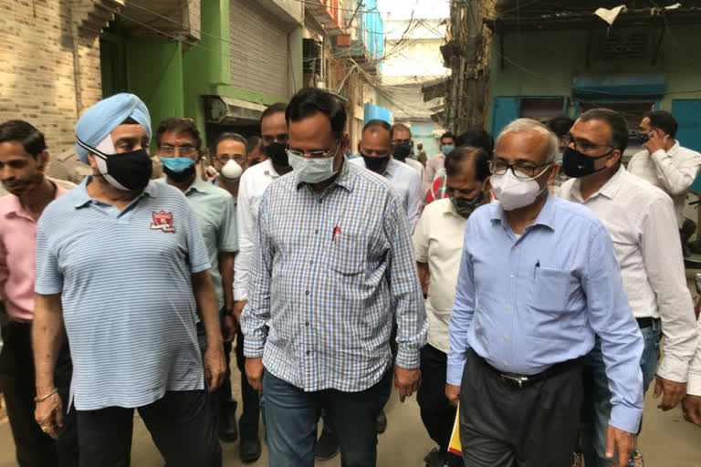 Satendra Jain visit to Chandni Chowk delhi