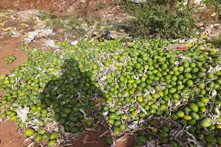 Karnataka: Farmers dump tonnes of mangoes on roadside as prices fall